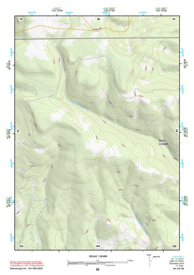 40110NE Page 92 Kings Peak Topo Preview 1