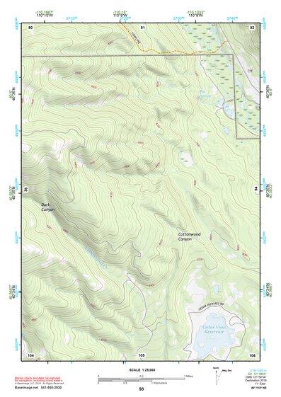 40110NE Page 93 Kings Peak Topo Preview 1