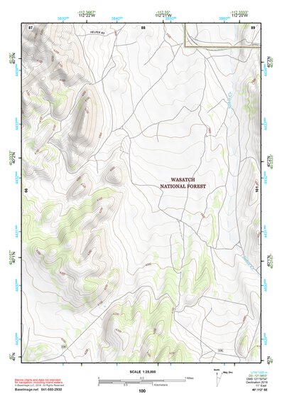 40112SE Page 100 Rush Valley Topo Preview 1