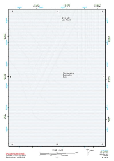 40113NE Page 14 Bonneville Salt Flats Topo Preview 1
