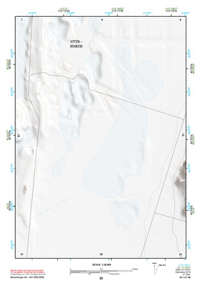 40113NE Page 20 Bonneville Salt Flats Topo Preview 1