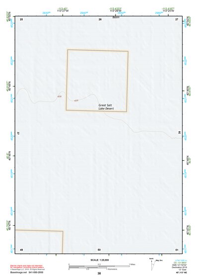 40113NE Page 38 Bonneville Salt Flats Topo Preview 1