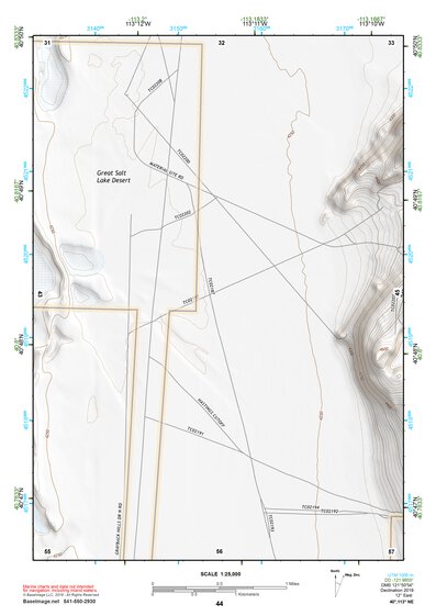 40113NE Page 44 Bonneville Salt Flats Topo Preview 1