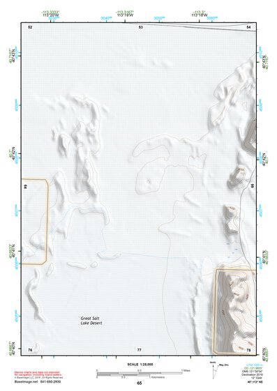 40113NE Page 65 Bonneville Salt Flats Topo Preview 1