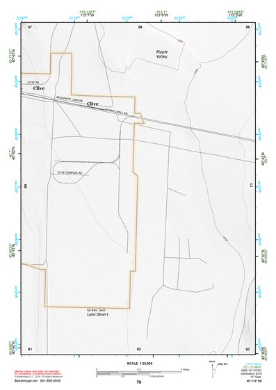 40113NE Page 70 Bonneville Salt Flats Topo Preview 1