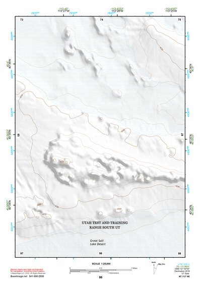 40113NE Page 86 Bonneville Salt Flats Topo Preview 1