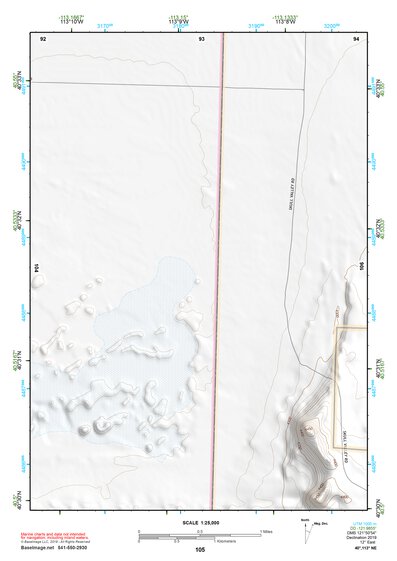 40113NE Page 105 Bonneville Salt Flats Topo Preview 1