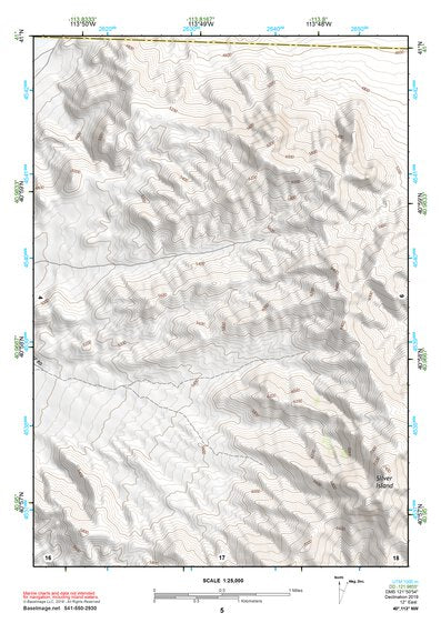 40113NW Page 5 Bonneville Salt Flats Topo Preview 1