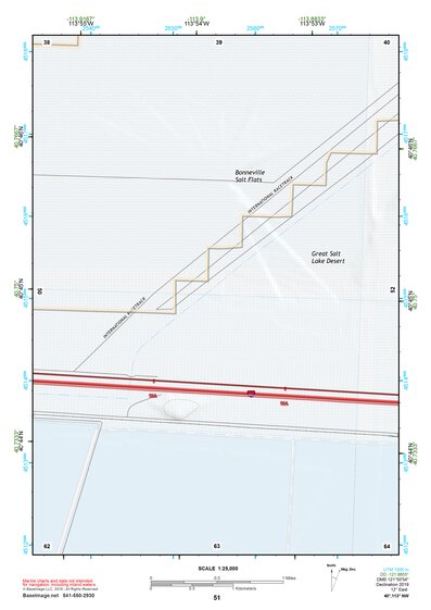 40113NW Page 51 Bonneville Salt Flats Topo Preview 1