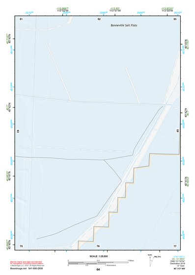 40113NW Page 64 Bonneville Salt Flats Topo Preview 1