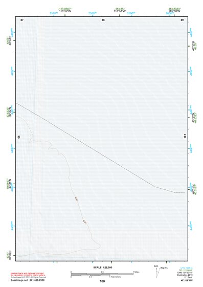 40113NW Page 100 Bonneville Salt Flats Topo Preview 1