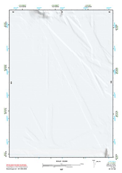 40113NW Page 107 Bonneville Salt Flats Topo Preview 1