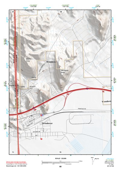 40114NE Page 60 Wendover Topo Preview 1