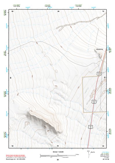 40114NE Page 81 Wendover Topo Preview 1