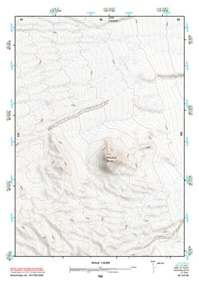 40114NE Page 104 Wendover Topo Preview 1