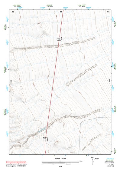 40114NE Page 105 Wendover Topo Preview 1