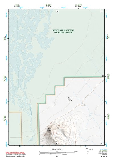 40115SE Page 85 Ruby Lake Topo Preview 1