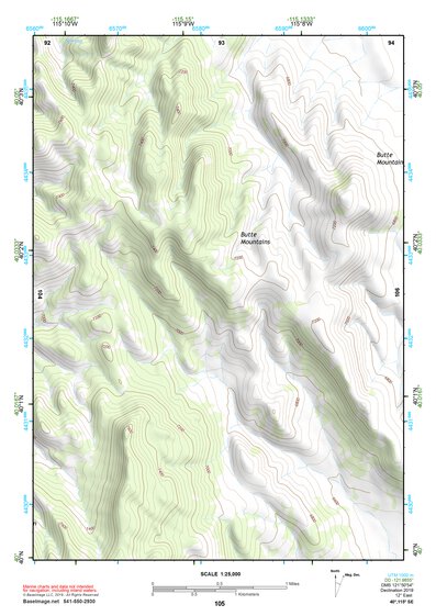 40115SE Page 105 Ruby Lake Topo Preview 1