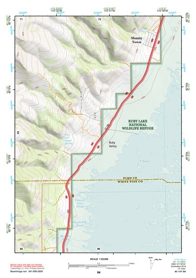40115SW Page 84 Ruby Lake Topo Preview 1