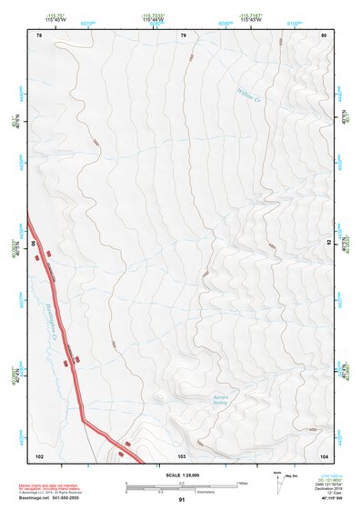 40115SW Page 91 Ruby Lake Topo Preview 1