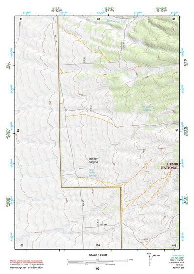40115SW Page 92 Ruby Lake Topo Preview 1