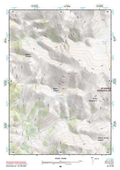 40115SW Page 94 Ruby Lake Topo Preview 1