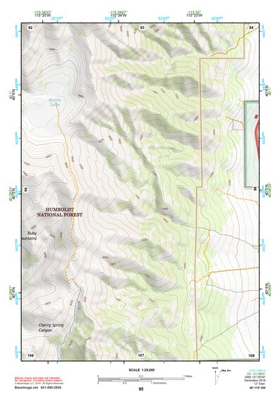 40115SW Page 95 Ruby Lake Topo Preview 1