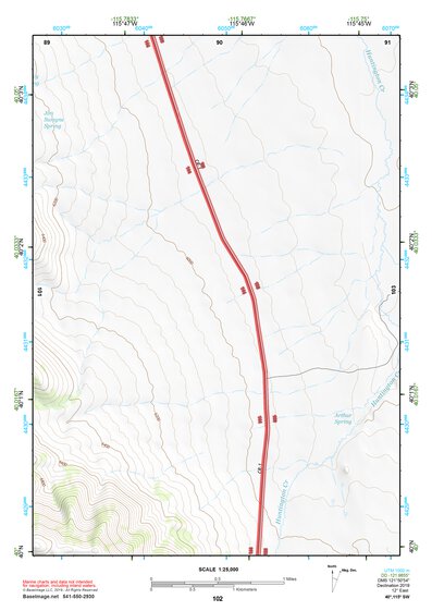 40115SW Page 102 Ruby Lake Topo Preview 1