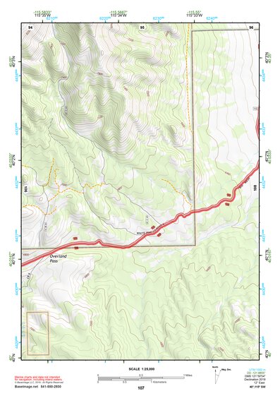 40115SW Page 107 Ruby Lake Topo Preview 1