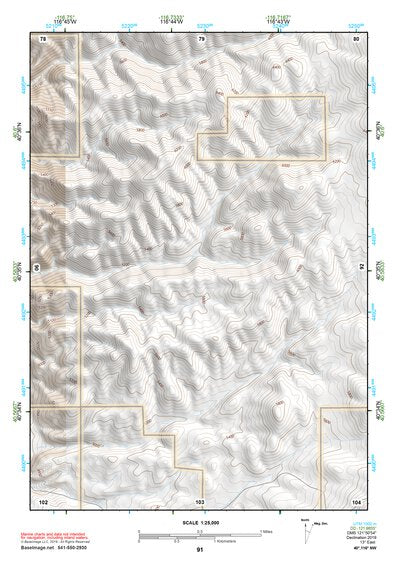 40116NW Page 91 Battle Mountain Topo Preview 1