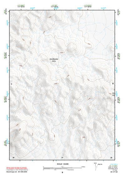 40117SW Page 9 Fish Creek Mountains Topo Preview 1