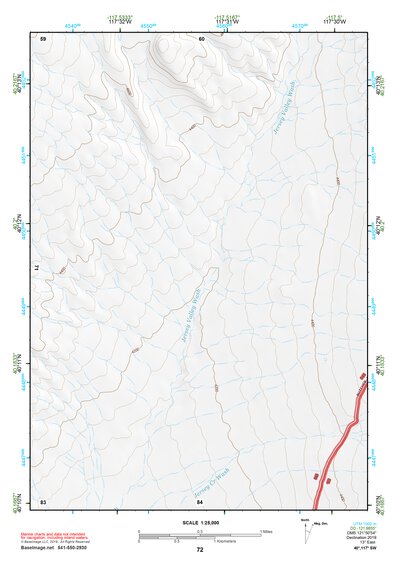 40117SW Page 72 Fish Creek Mountains Topo Preview 1