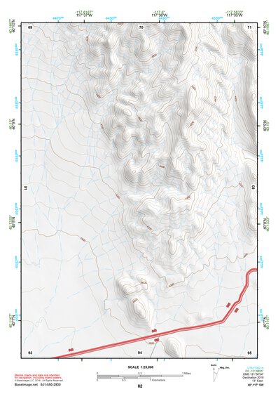 40117SW Page 82 Fish Creek Mountains Topo Preview 1