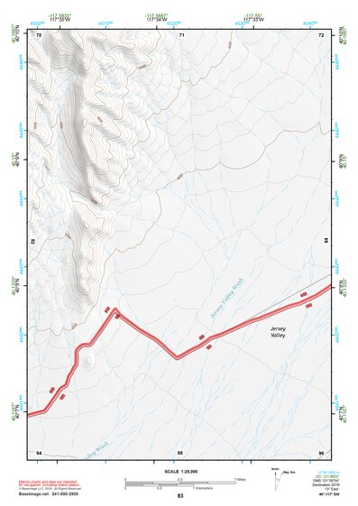 40117SW Page 83 Fish Creek Mountains Topo Preview 1