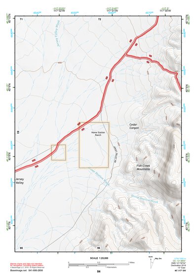 40117SW Page 84 Fish Creek Mountains Topo Preview 1