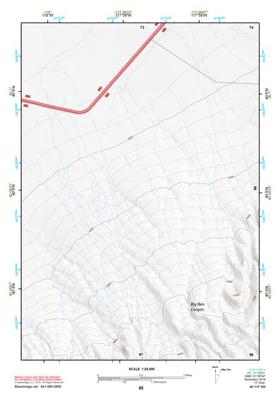 40117SW Page 85 Fish Creek Mountains Topo Preview 1