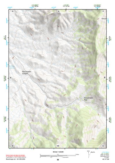 40117SW Page 88 Fish Creek Mountains Topo Preview 1