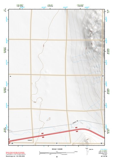 40118NE Page 9 Eugene Mountains Topo Preview 1