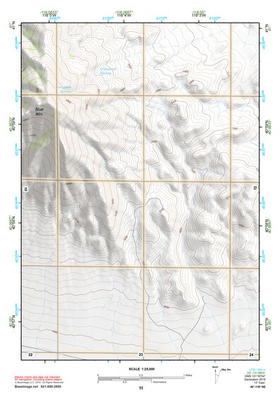 40118NE Page 11 Eugene Mountains Topo Preview 1