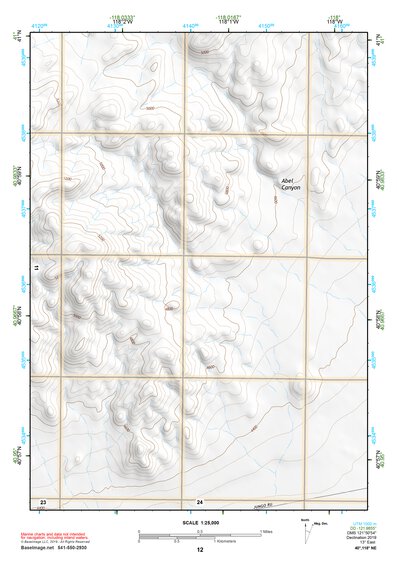 40118NE Page 12 Eugene Mountains Topo Preview 1