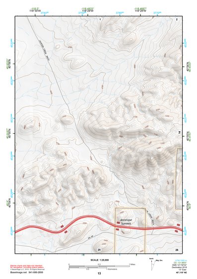 40118NE Page 13 Eugene Mountains Topo Preview 1