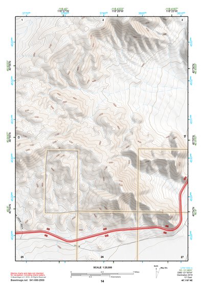 40118NE Page 14 Eugene Mountains Topo Preview 1