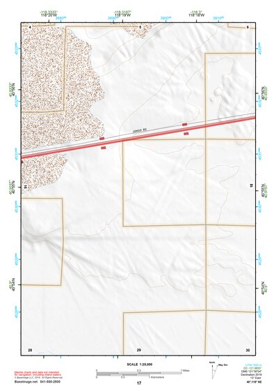 40118NE Page 17 Eugene Mountains Topo Preview 1
