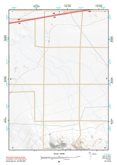 40118NE Page 20 Eugene Mountains Topo Preview 1