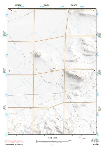 40118NE Page 21 Eugene Mountains Topo Preview 1