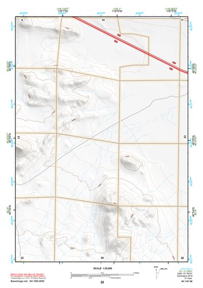 40118NE Page 22 Eugene Mountains Topo Preview 1