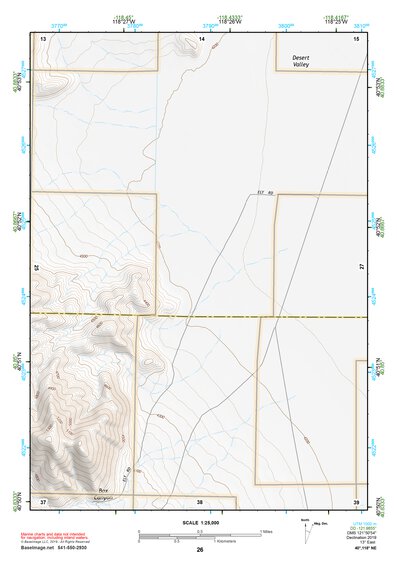 40118NE Page 26 Eugene Mountains Topo Preview 1