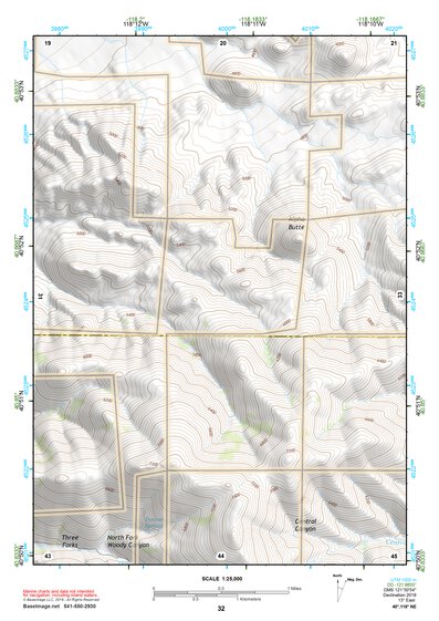 40118NE Page 32 Eugene Mountains Topo Preview 1