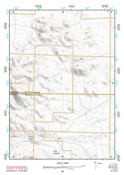 40118NE Page 34 Eugene Mountains Topo Preview 1