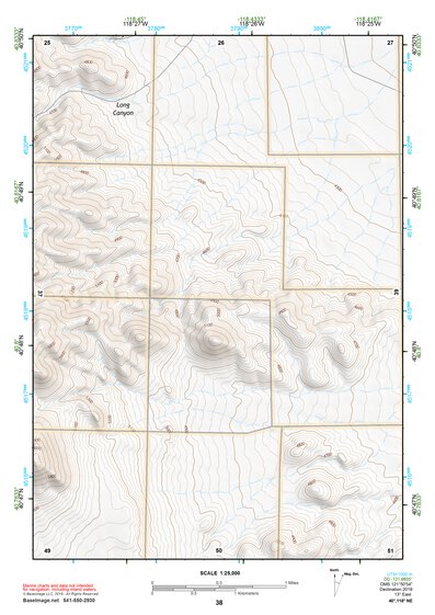 40118NE Page 38 Eugene Mountains Topo Preview 1